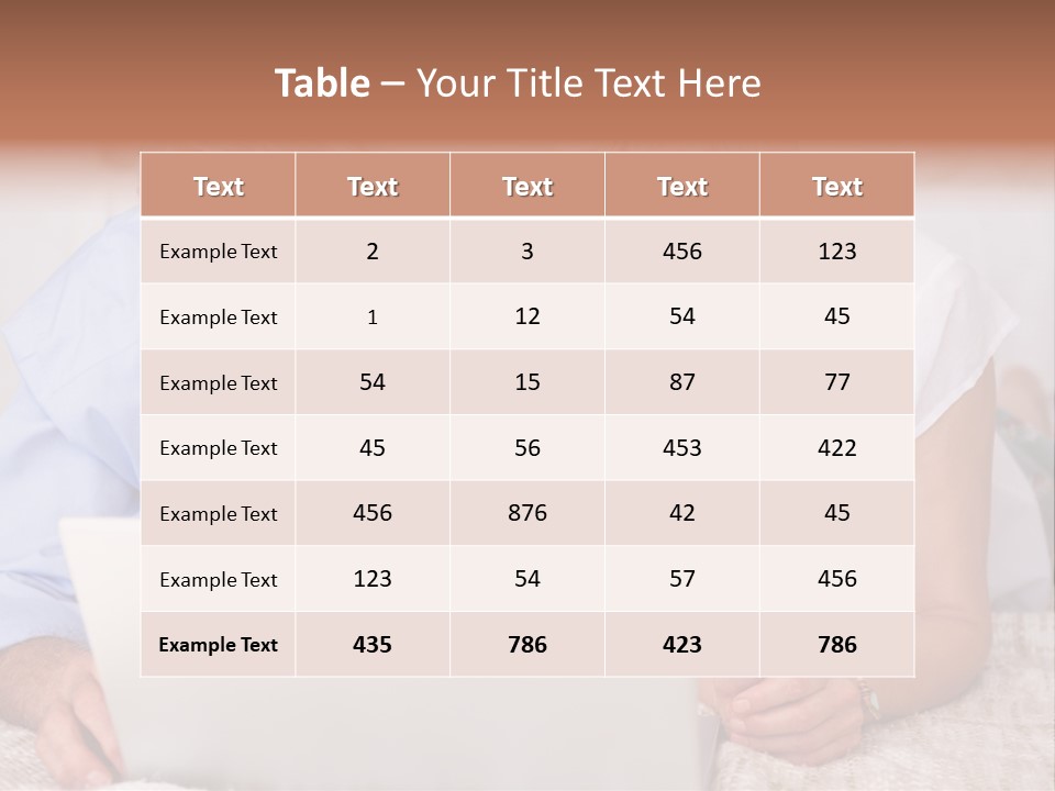 Beautiful Home Interior Living Room With Hard Wood Flooring PowerPoint Template