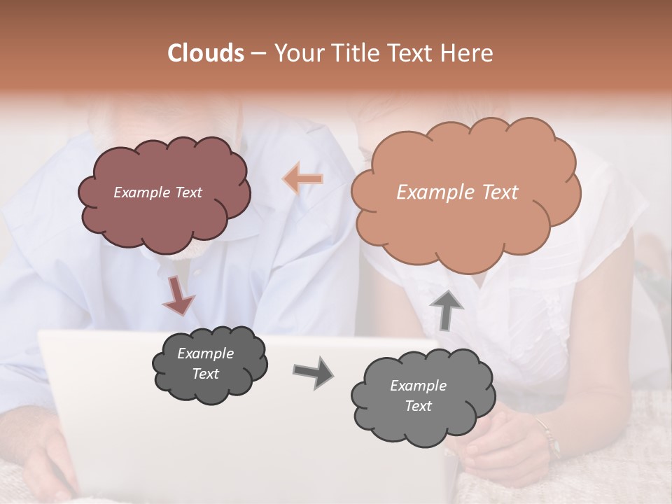 Beautiful Home Interior Living Room With Hard Wood Flooring PowerPoint Template