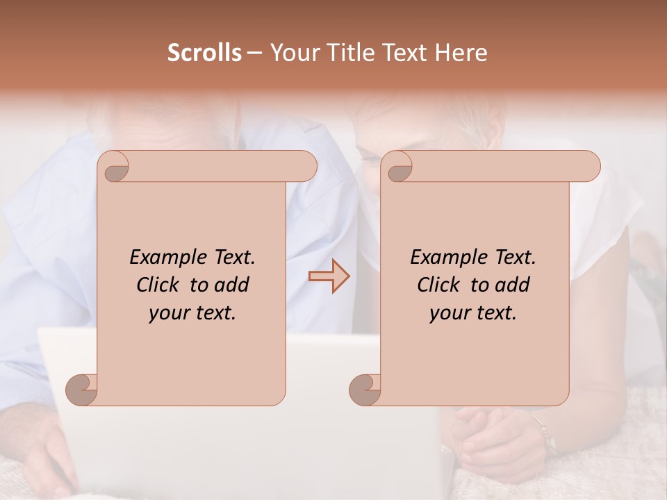 Beautiful Home Interior Living Room With Hard Wood Flooring PowerPoint Template