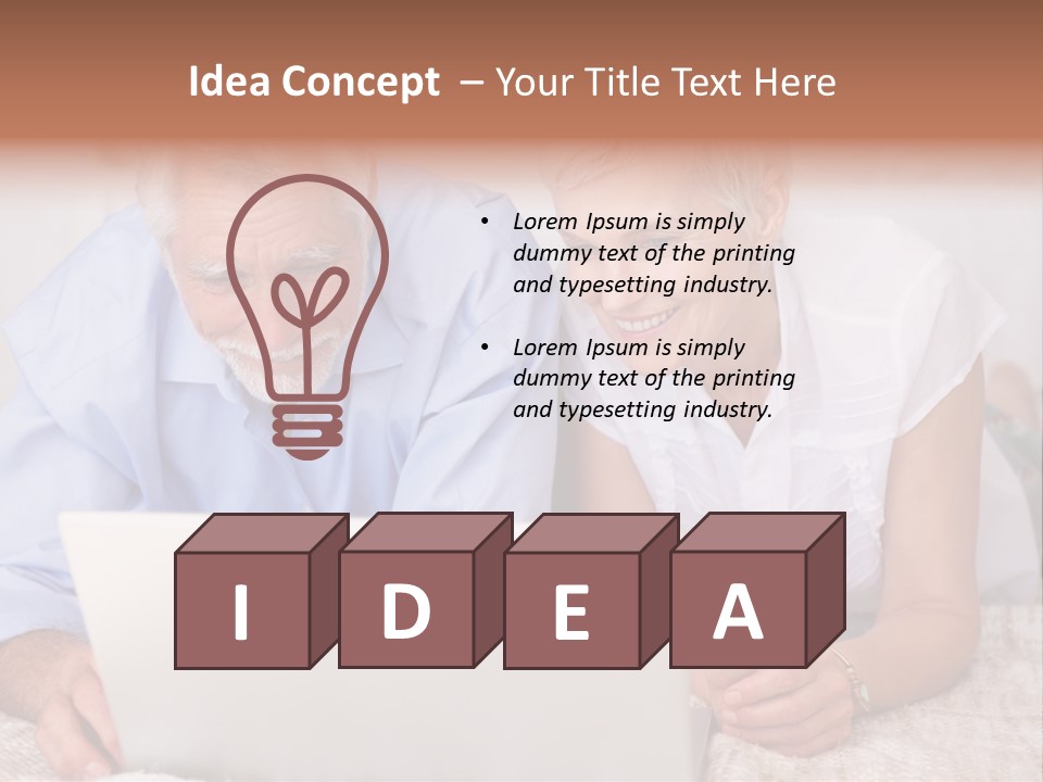 Beautiful Home Interior Living Room With Hard Wood Flooring PowerPoint Template