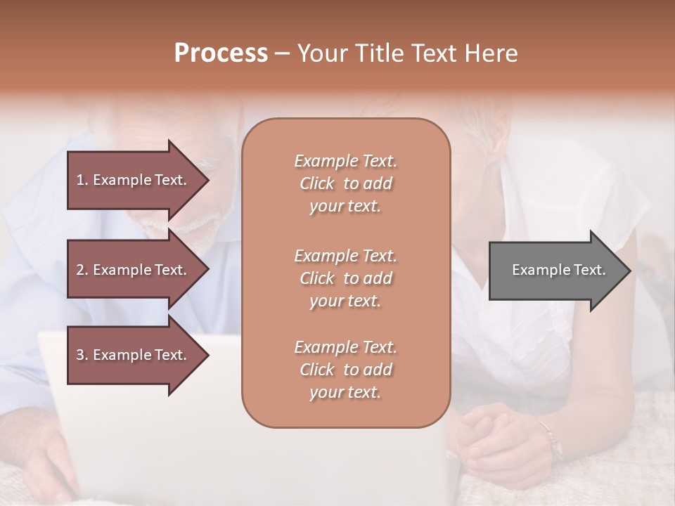 Beautiful Home Interior Living Room With Hard Wood Flooring PowerPoint Template
