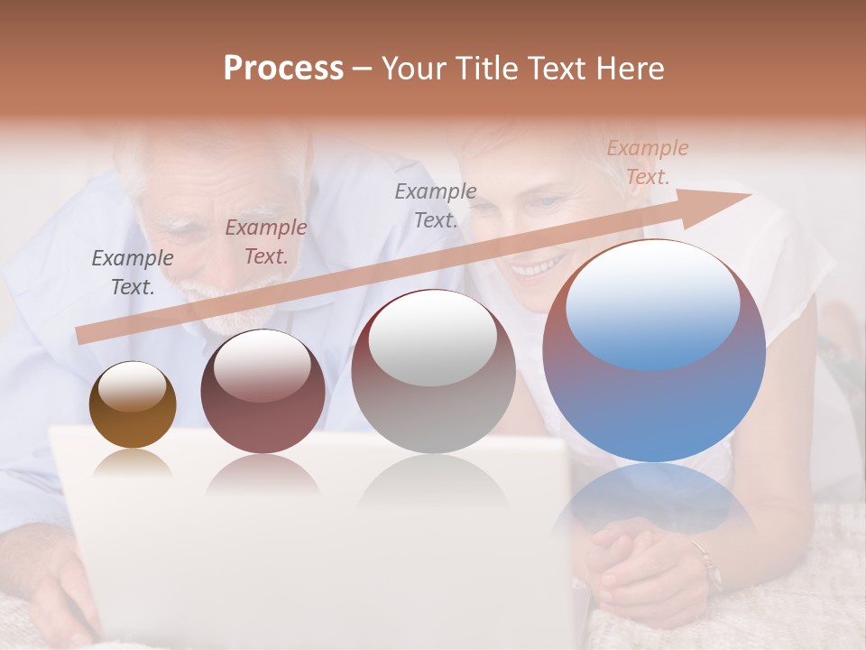 Beautiful Home Interior Living Room With Hard Wood Flooring PowerPoint Template