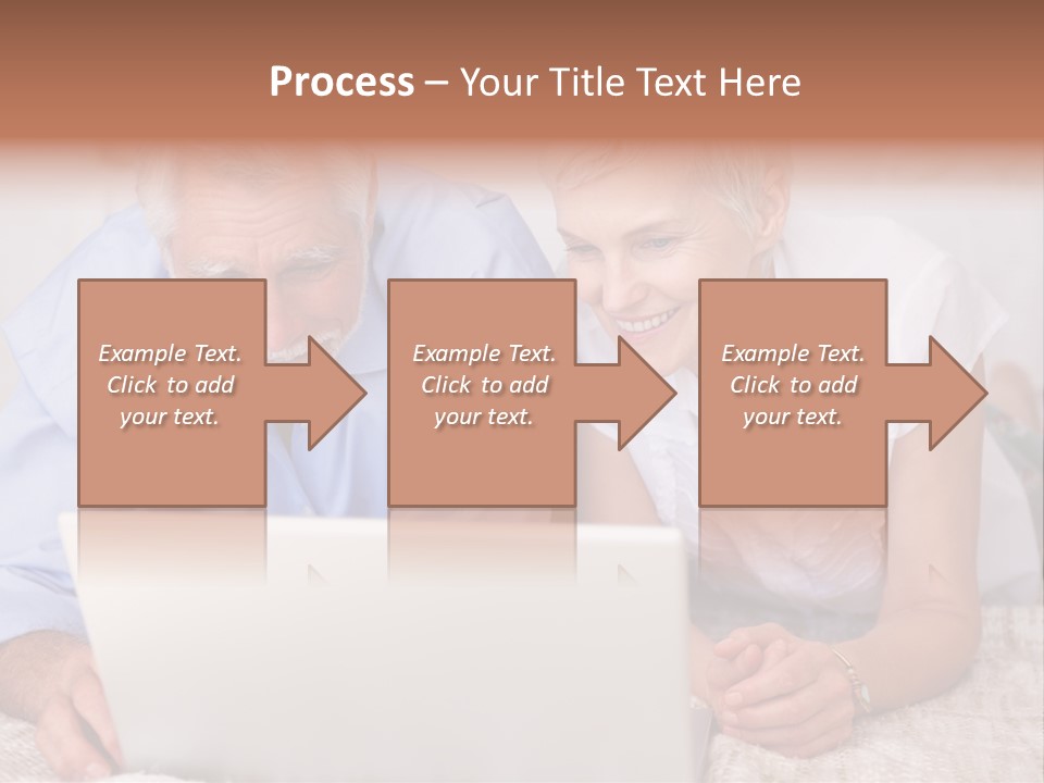 Beautiful Home Interior Living Room With Hard Wood Flooring PowerPoint Template