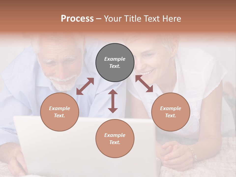 Beautiful Home Interior Living Room With Hard Wood Flooring PowerPoint Template