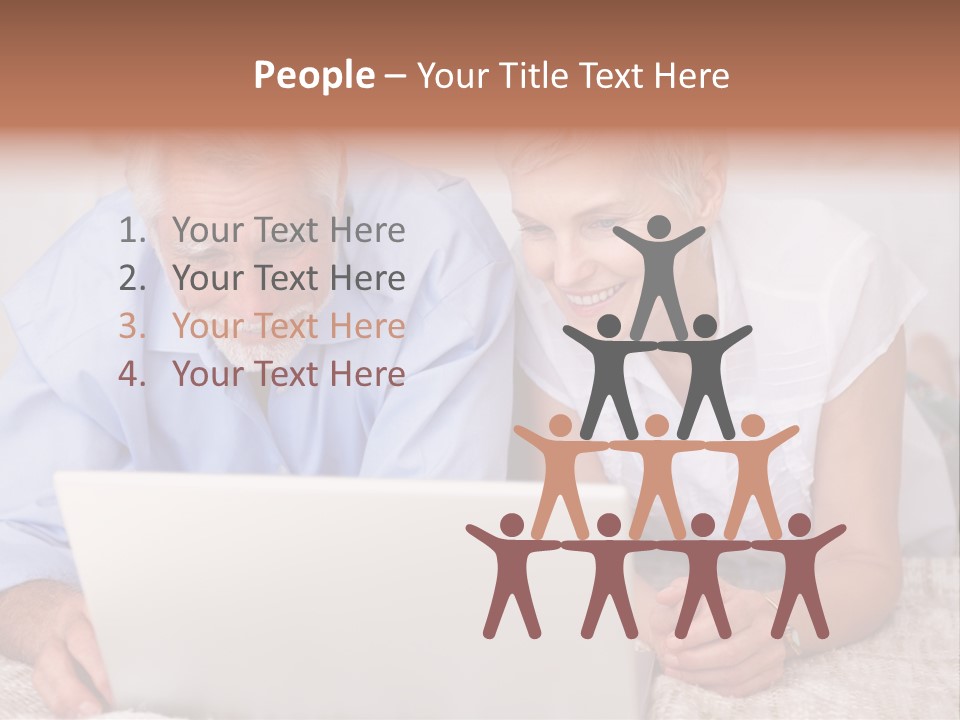 Beautiful Home Interior Living Room With Hard Wood Flooring PowerPoint Template