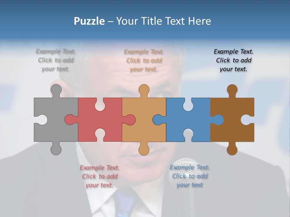Jerusalem - January 27 : Prime Minister Of Israel Benjamin Netanyahu Speaks To Reporters At The Press Conference January 27, 2009 In Jerusalem, Israel. PowerPoint Template