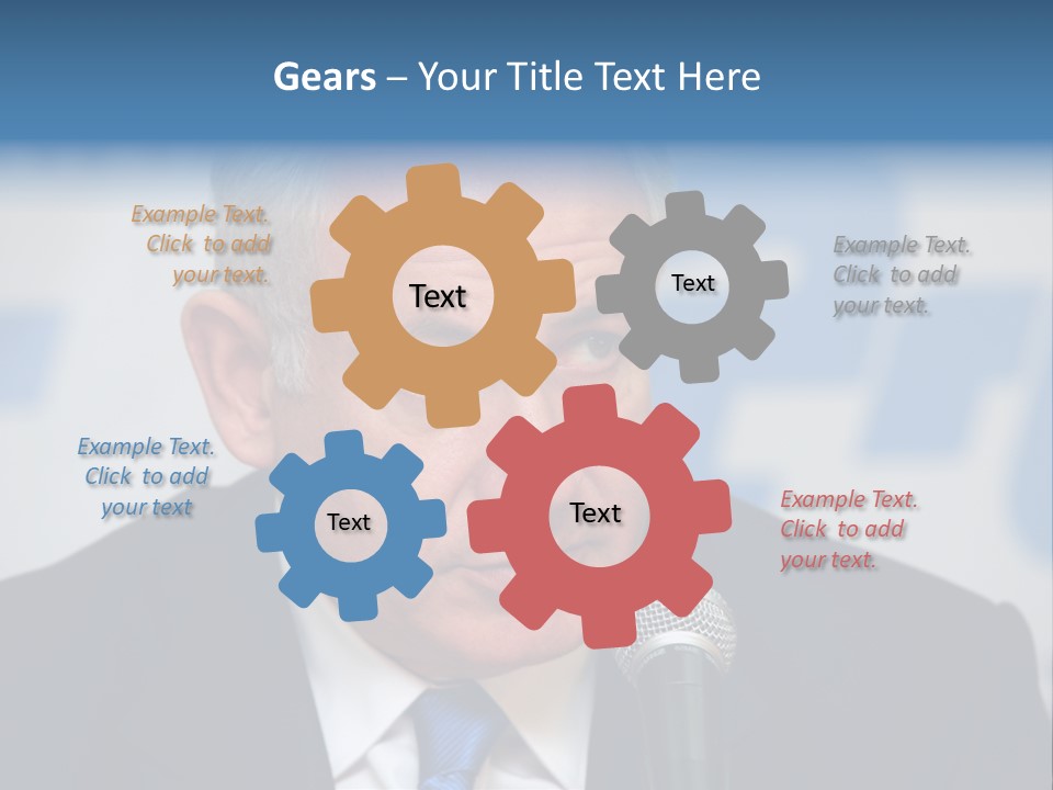 Jerusalem - January 27 : Prime Minister Of Israel Benjamin Netanyahu Speaks To Reporters At The Press Conference January 27, 2009 In Jerusalem, Israel. PowerPoint Template