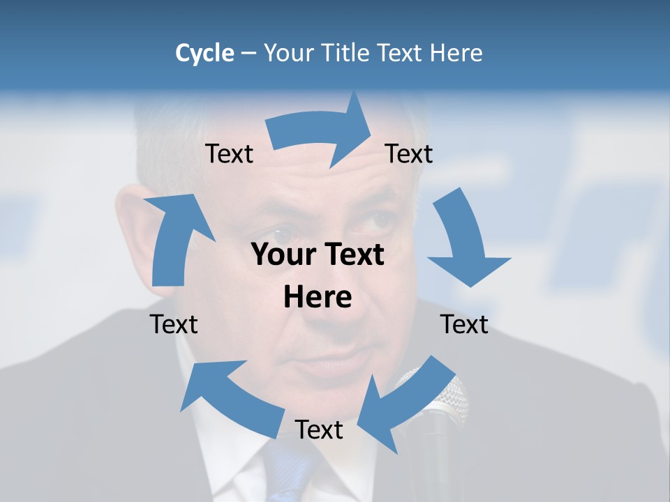 Jerusalem - January 27 : Prime Minister Of Israel Benjamin Netanyahu Speaks To Reporters At The Press Conference January 27, 2009 In Jerusalem, Israel. PowerPoint Template