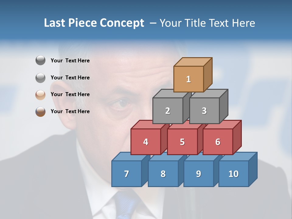 Jerusalem - January 27 : Prime Minister Of Israel Benjamin Netanyahu Speaks To Reporters At The Press Conference January 27, 2009 In Jerusalem, Israel. PowerPoint Template