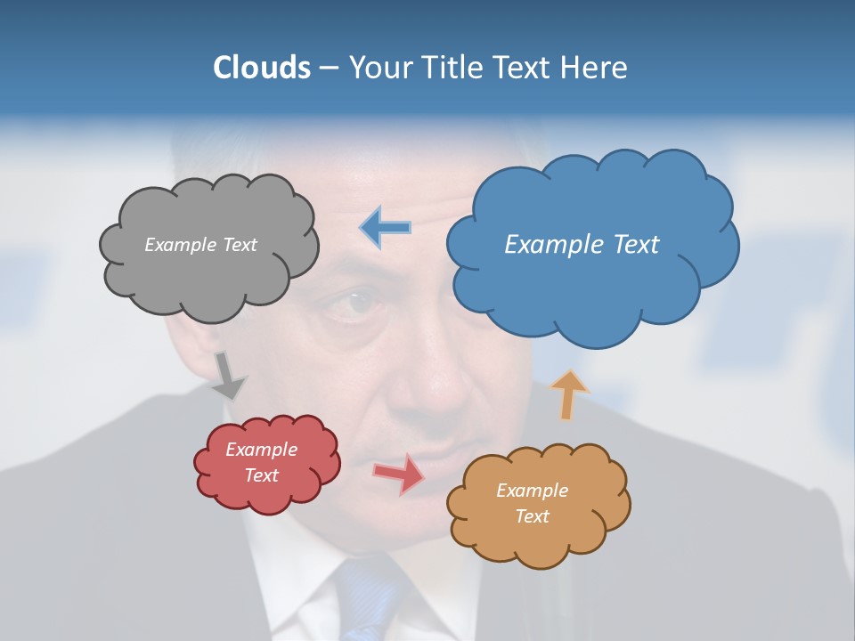 Jerusalem - January 27 : Prime Minister Of Israel Benjamin Netanyahu Speaks To Reporters At The Press Conference January 27, 2009 In Jerusalem, Israel. PowerPoint Template