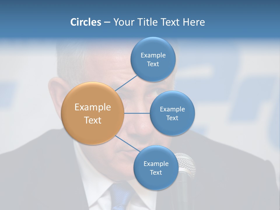 Jerusalem - January 27 : Prime Minister Of Israel Benjamin Netanyahu Speaks To Reporters At The Press Conference January 27, 2009 In Jerusalem, Israel. PowerPoint Template