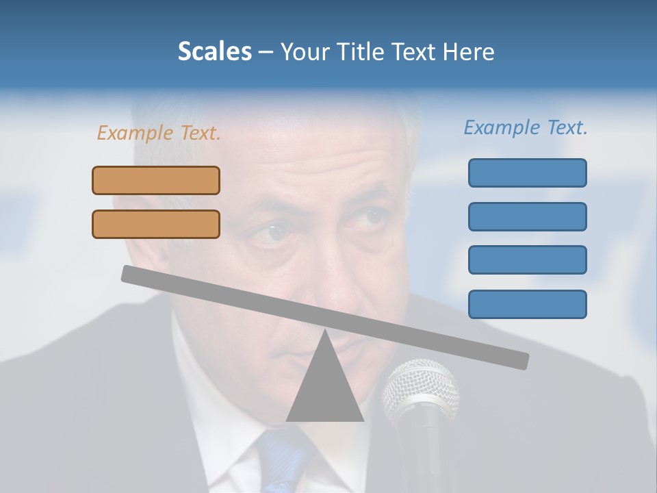 Jerusalem - January 27 : Prime Minister Of Israel Benjamin Netanyahu Speaks To Reporters At The Press Conference January 27, 2009 In Jerusalem, Israel. PowerPoint Template