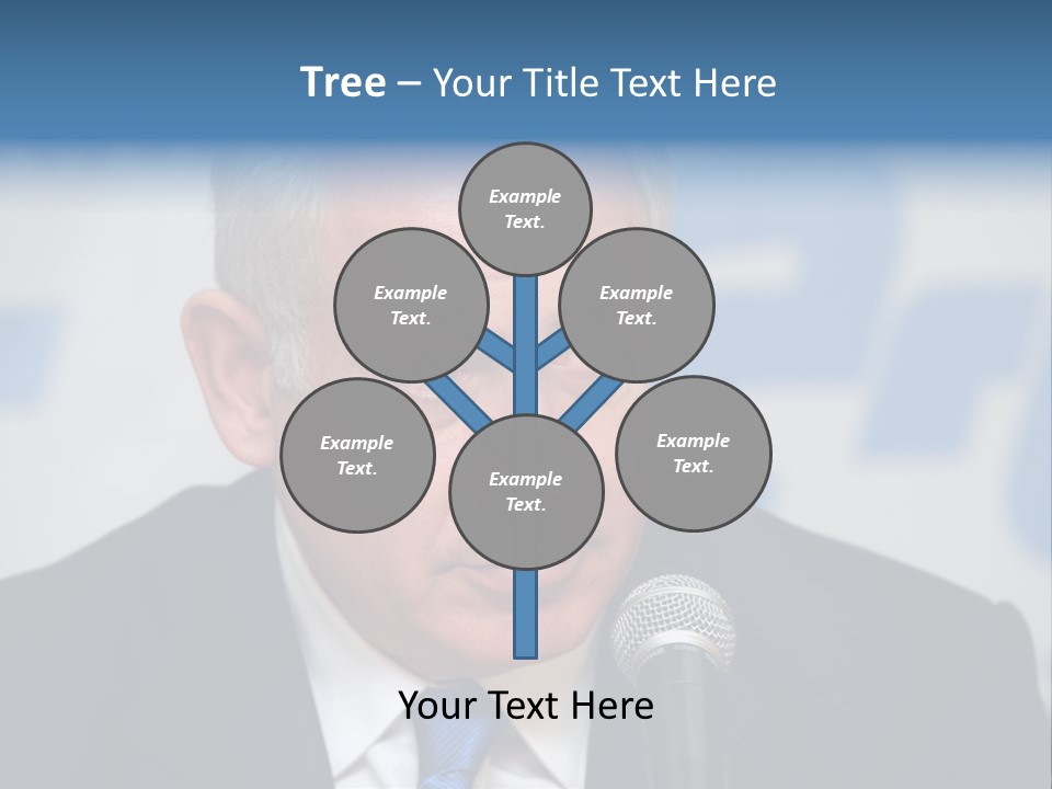 Jerusalem - January 27 : Prime Minister Of Israel Benjamin Netanyahu Speaks To Reporters At The Press Conference January 27, 2009 In Jerusalem, Israel. PowerPoint Template