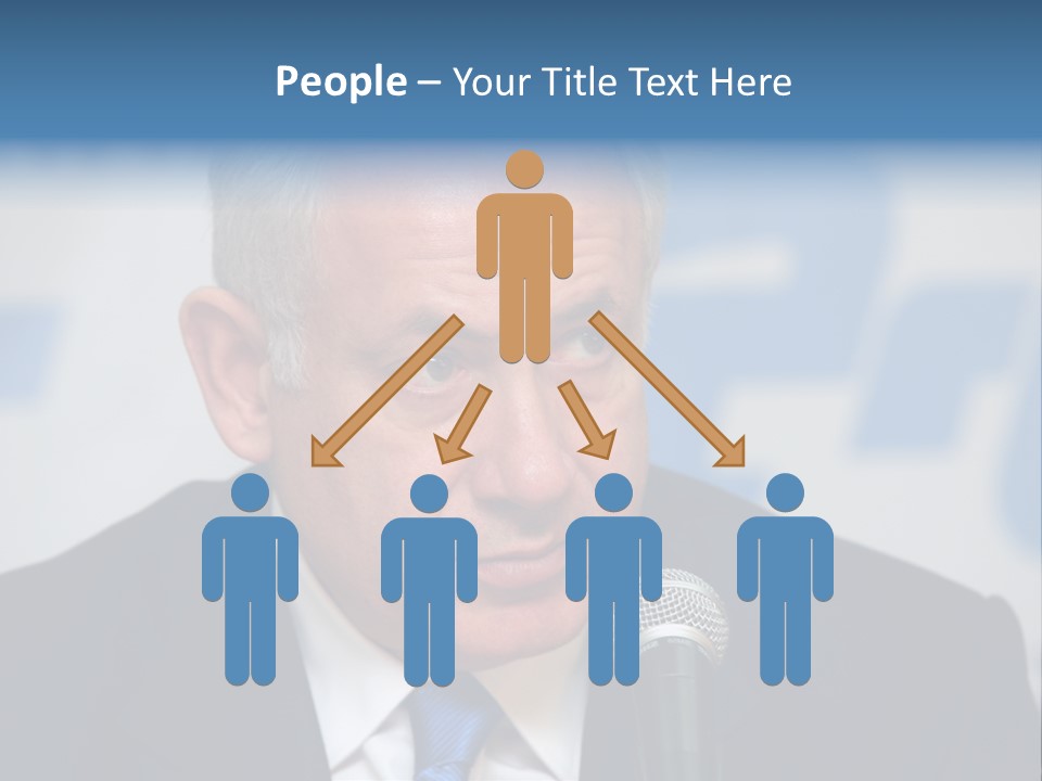 Jerusalem - January 27 : Prime Minister Of Israel Benjamin Netanyahu Speaks To Reporters At The Press Conference January 27, 2009 In Jerusalem, Israel. PowerPoint Template