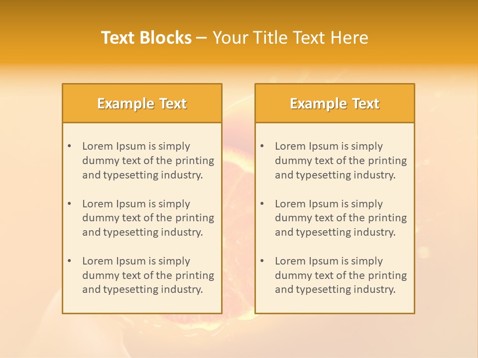 Slice Of Orange Fruit Falling In Juice PowerPoint Template