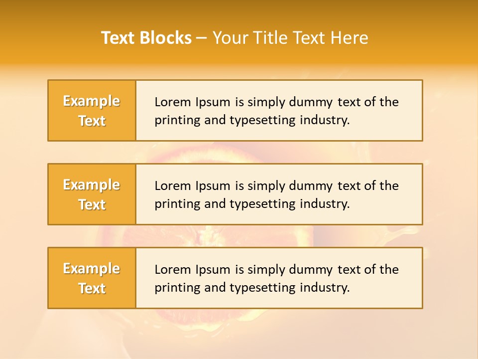 Slice Of Orange Fruit Falling In Juice PowerPoint Template