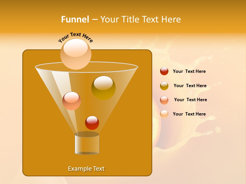 Slice Of Orange Fruit Falling In Juice PowerPoint Template