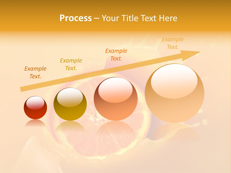Slice Of Orange Fruit Falling In Juice PowerPoint Template