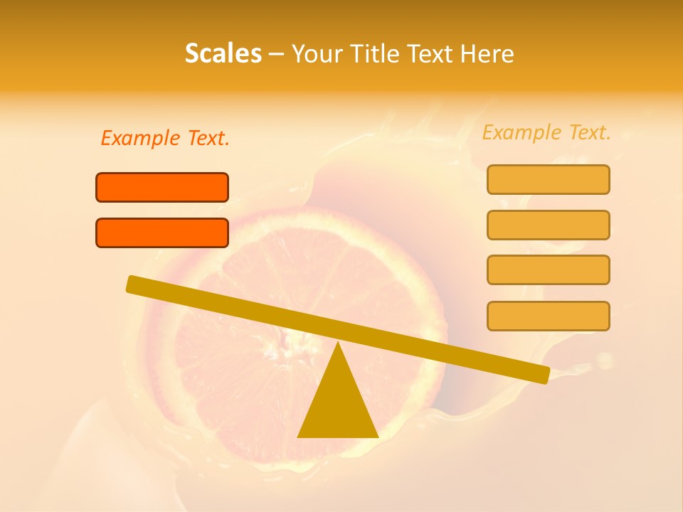Slice Of Orange Fruit Falling In Juice PowerPoint Template