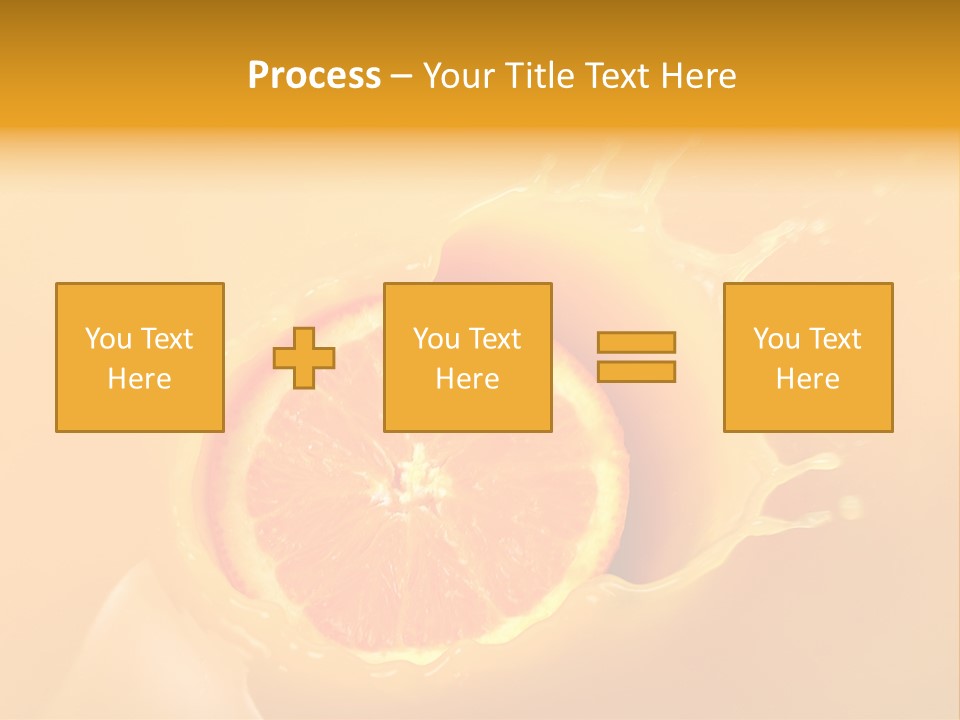 Slice Of Orange Fruit Falling In Juice PowerPoint Template