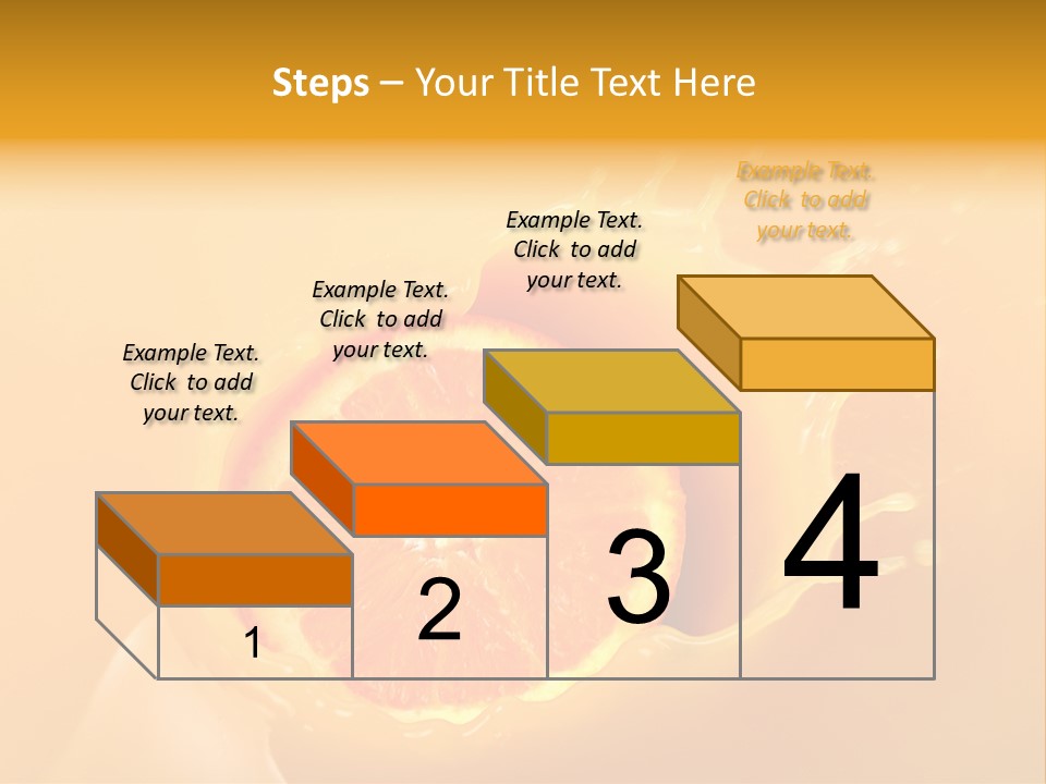 Slice Of Orange Fruit Falling In Juice PowerPoint Template