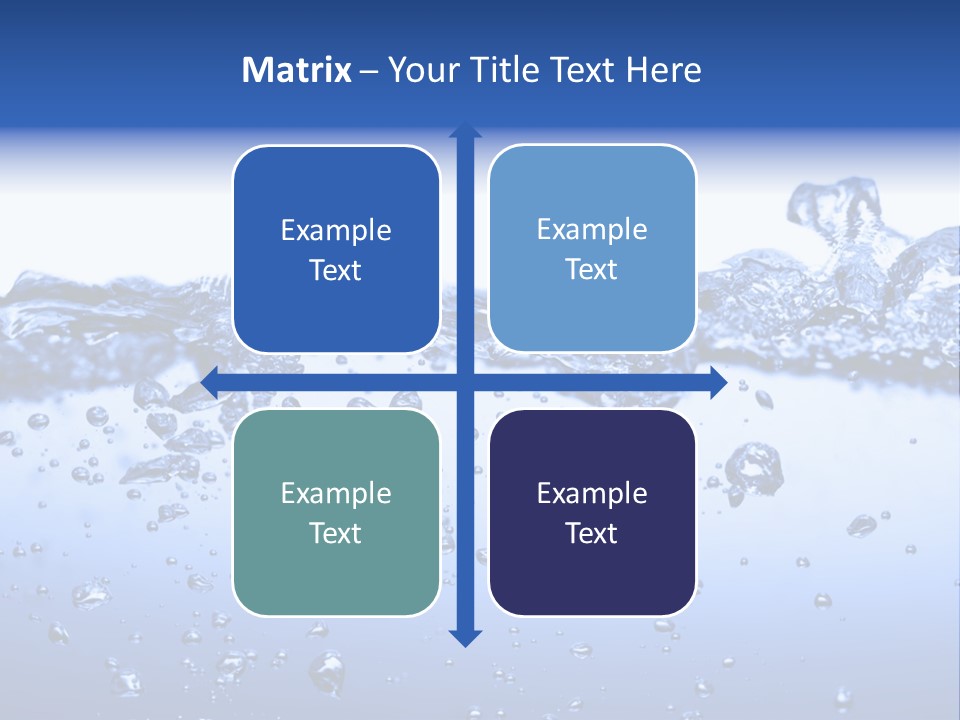 Crisp Clear Water Photographed High Speed. PowerPoint Template