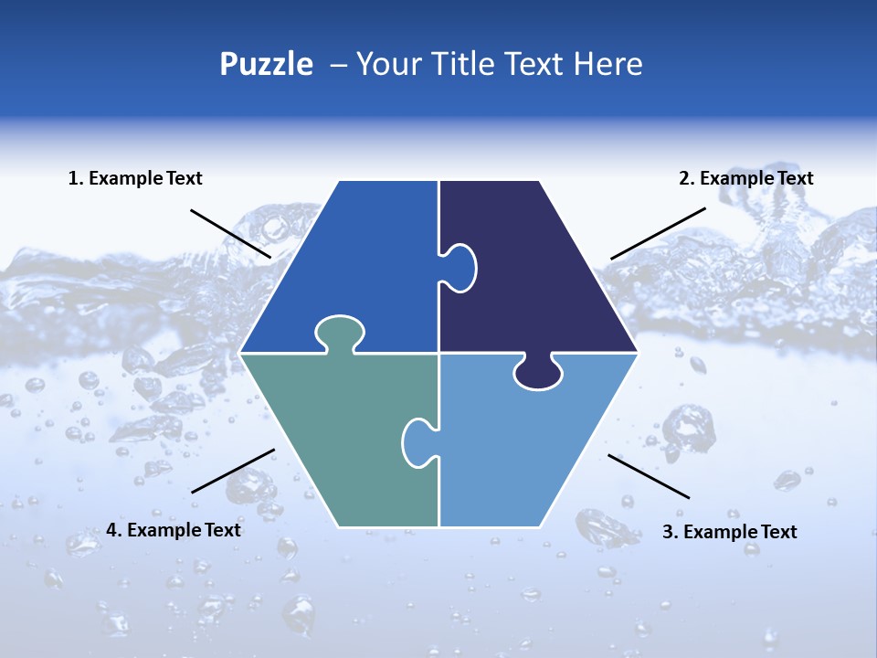 Crisp Clear Water Photographed High Speed. PowerPoint Template