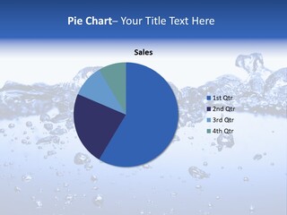 Crisp Clear Water Photographed High Speed. PowerPoint Template