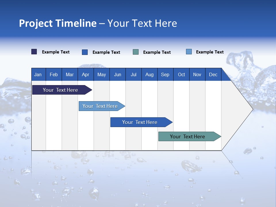Crisp Clear Water Photographed High Speed. PowerPoint Template