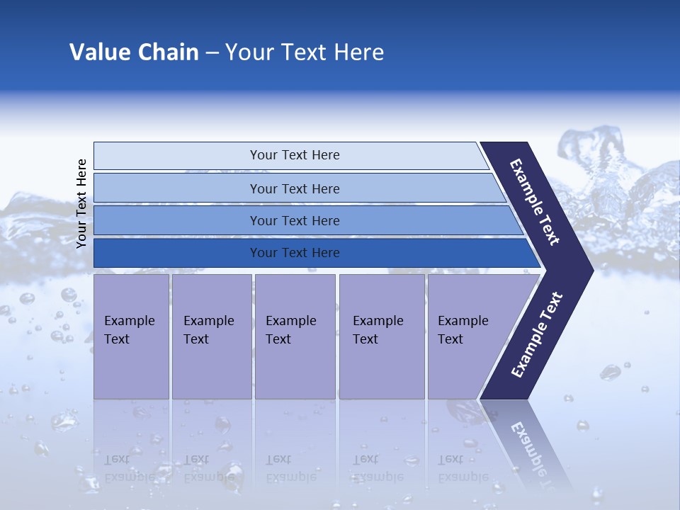 Crisp Clear Water Photographed High Speed. PowerPoint Template