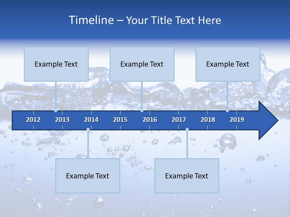 Crisp Clear Water Photographed High Speed. PowerPoint Template
