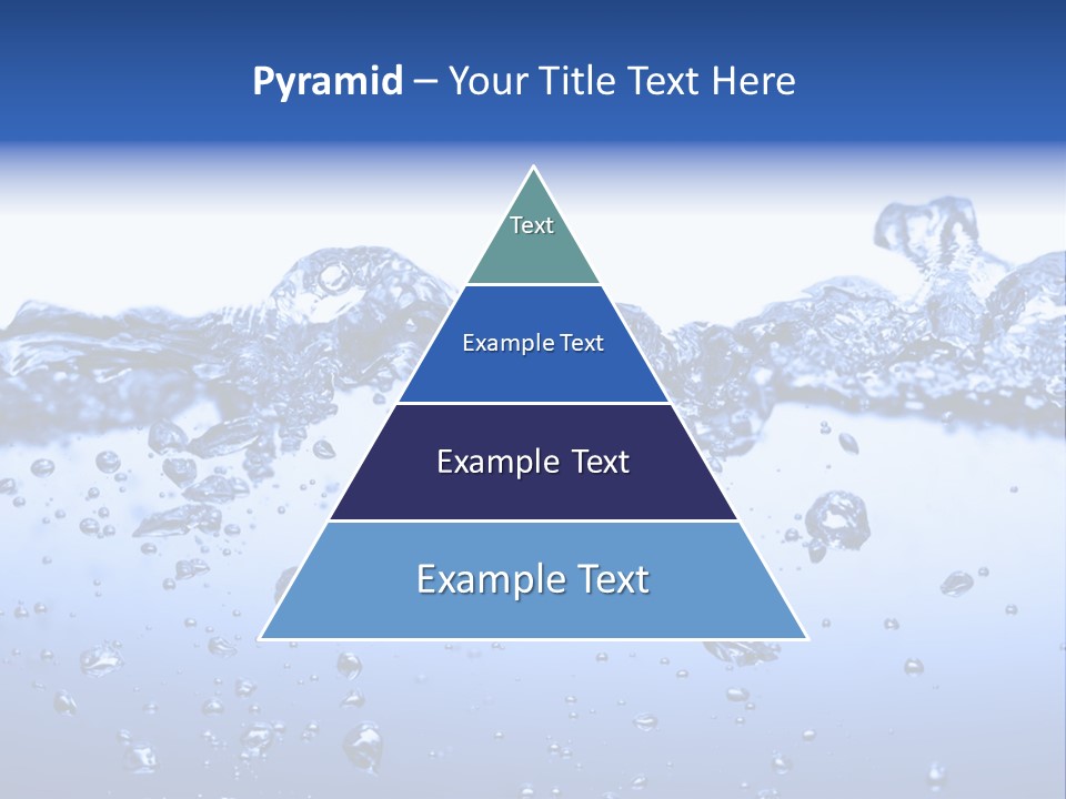 Crisp Clear Water Photographed High Speed. PowerPoint Template