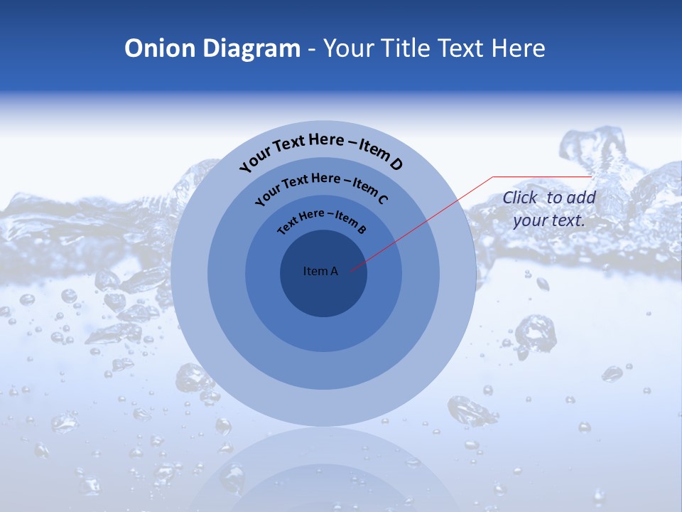 Crisp Clear Water Photographed High Speed. PowerPoint Template