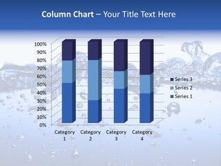 Crisp Clear Water Photographed High Speed. PowerPoint Template