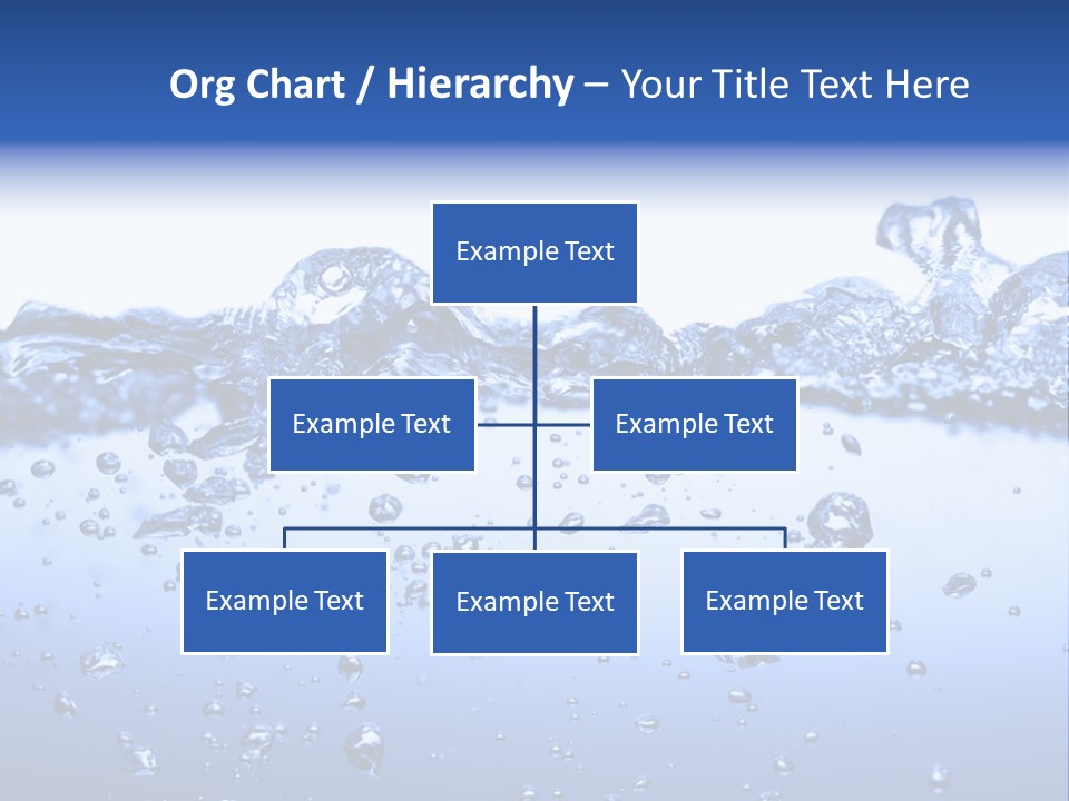 Crisp Clear Water Photographed High Speed. PowerPoint Template