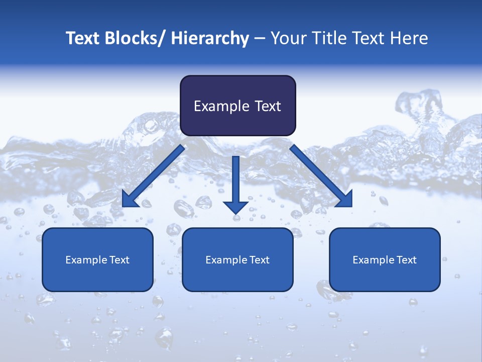 Crisp Clear Water Photographed High Speed. PowerPoint Template