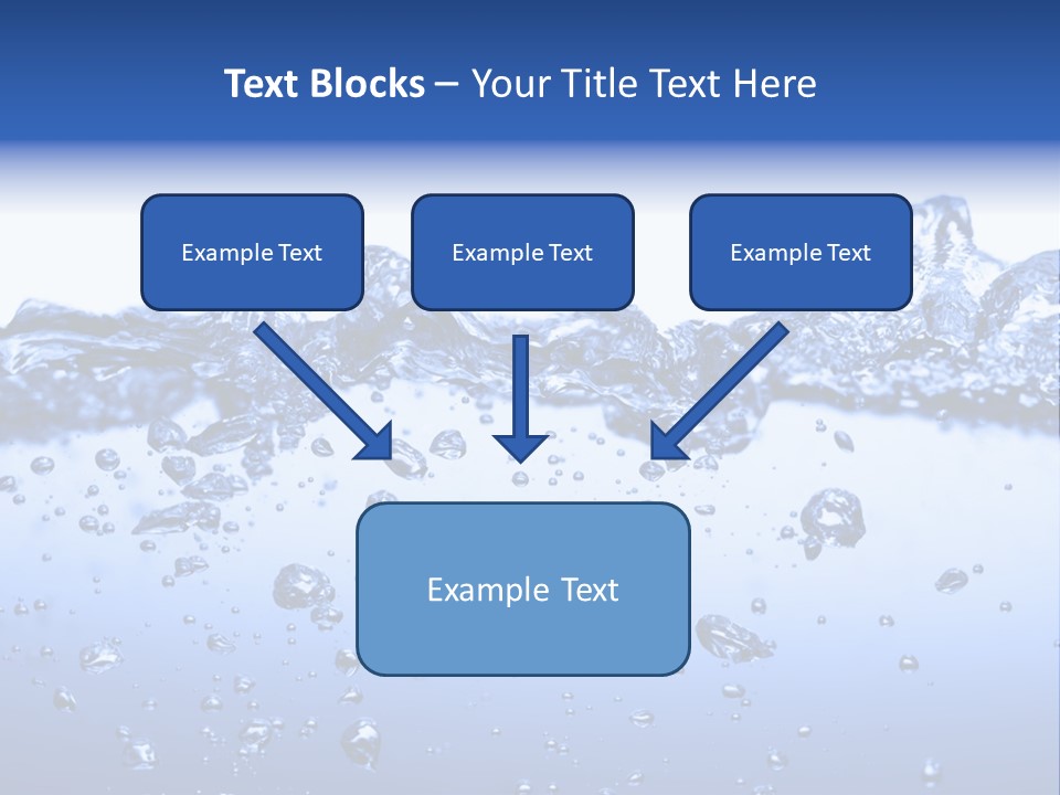 Crisp Clear Water Photographed High Speed. PowerPoint Template