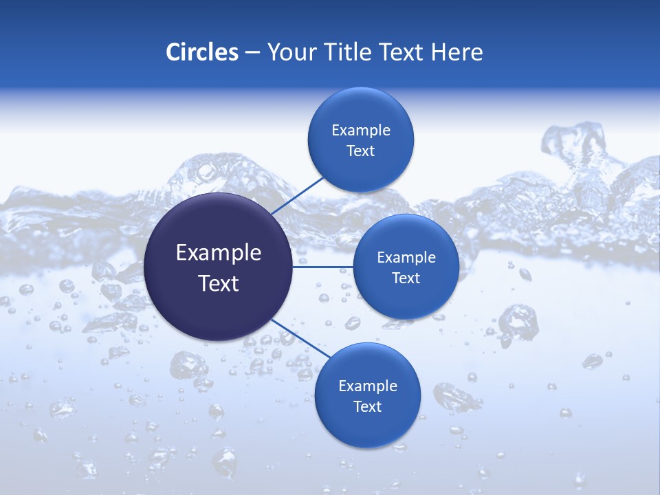 Crisp Clear Water Photographed High Speed. PowerPoint Template