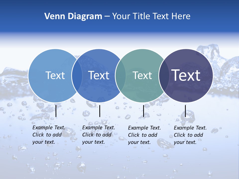 Crisp Clear Water Photographed High Speed. PowerPoint Template