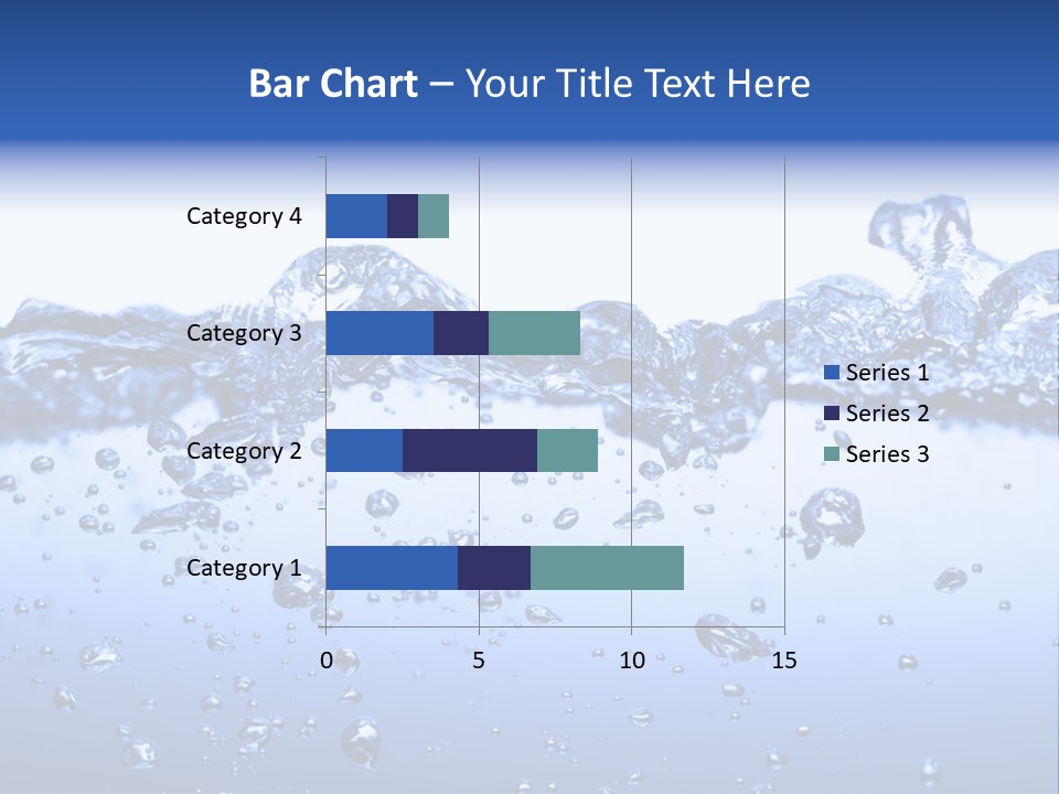 Crisp Clear Water Photographed High Speed. PowerPoint Template