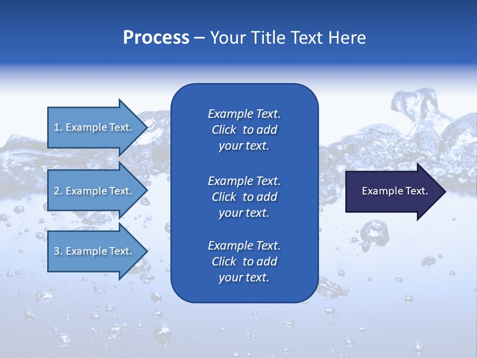 Crisp Clear Water Photographed High Speed. PowerPoint Template