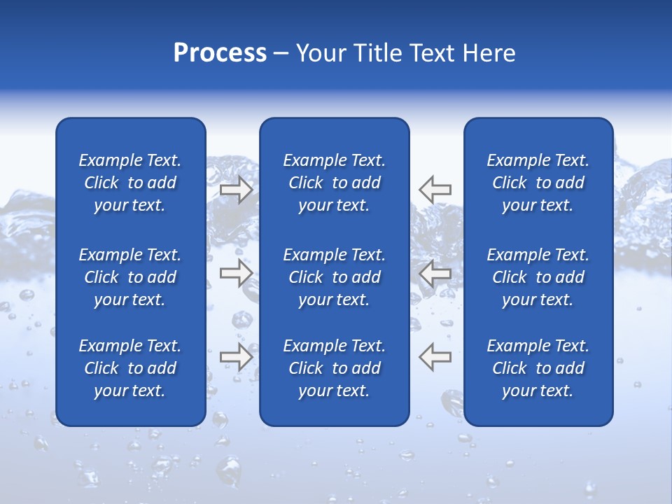 Crisp Clear Water Photographed High Speed. PowerPoint Template