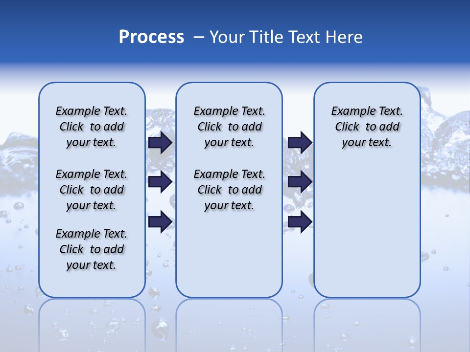 Crisp Clear Water Photographed High Speed. PowerPoint Template