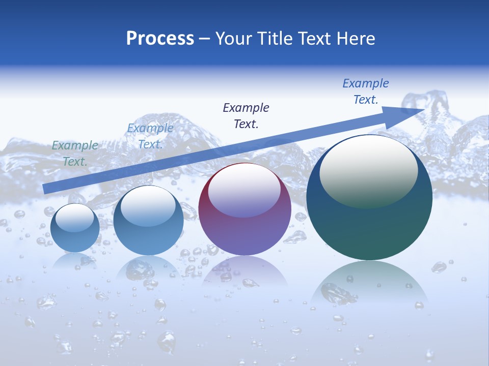 Crisp Clear Water Photographed High Speed. PowerPoint Template