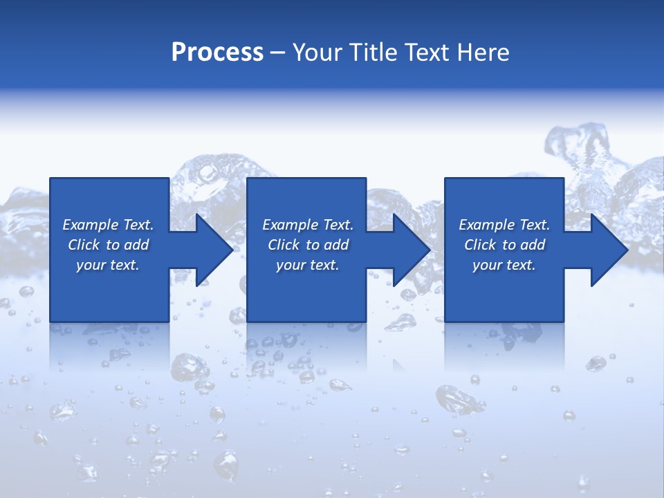 Crisp Clear Water Photographed High Speed. PowerPoint Template