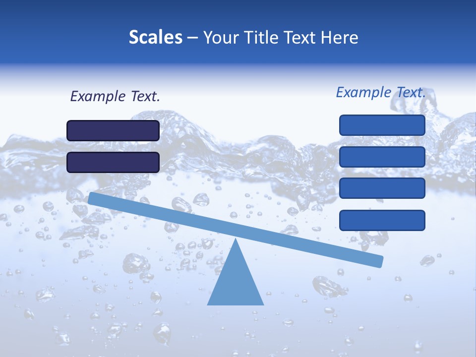 Crisp Clear Water Photographed High Speed. PowerPoint Template