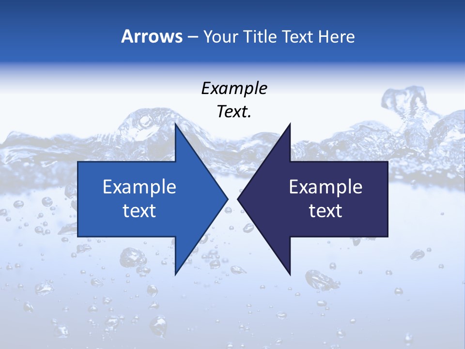 Crisp Clear Water Photographed High Speed. PowerPoint Template