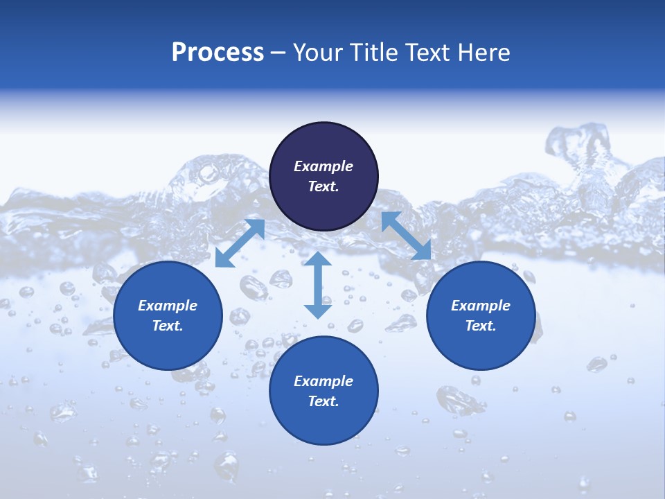 Crisp Clear Water Photographed High Speed. PowerPoint Template