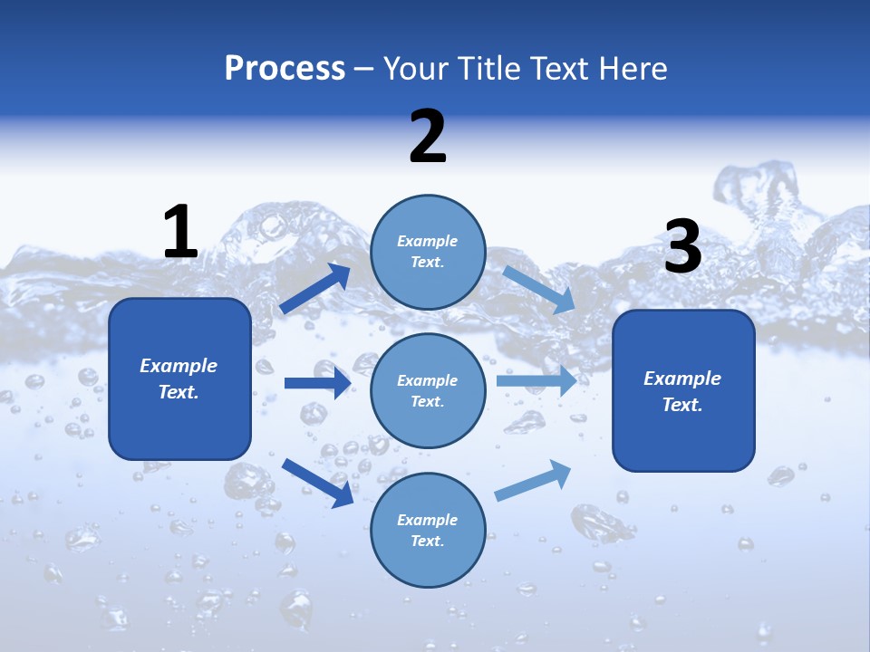 Crisp Clear Water Photographed High Speed. PowerPoint Template