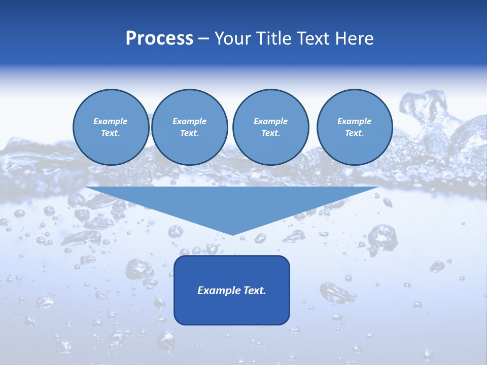 Crisp Clear Water Photographed High Speed. PowerPoint Template